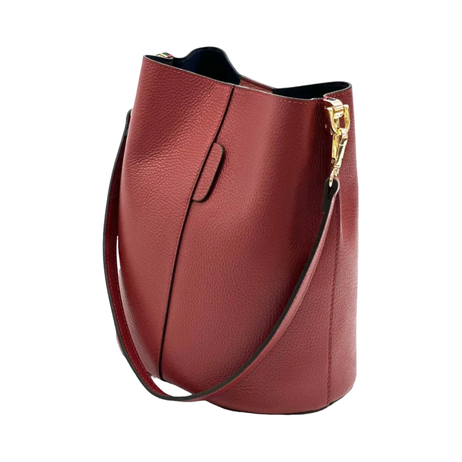 BZNA Bag Shirinia DarkRed Leder Italy Damen Handtasche Schultertasche Tasche - B Z N A