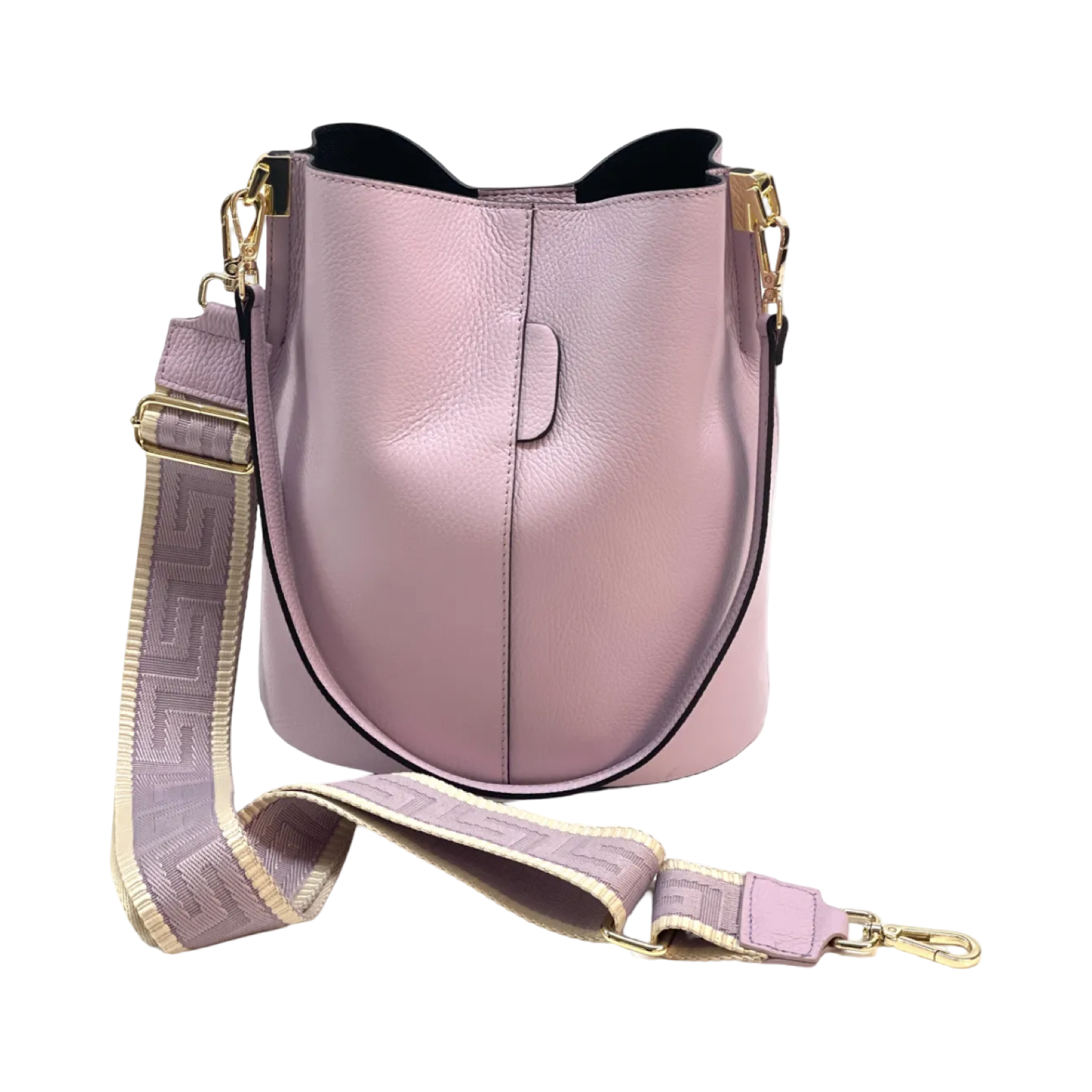BZNA Bag Shirinia Lilla Leder Italy Damen Handtasche Schultertasche Tasche - B Z N A