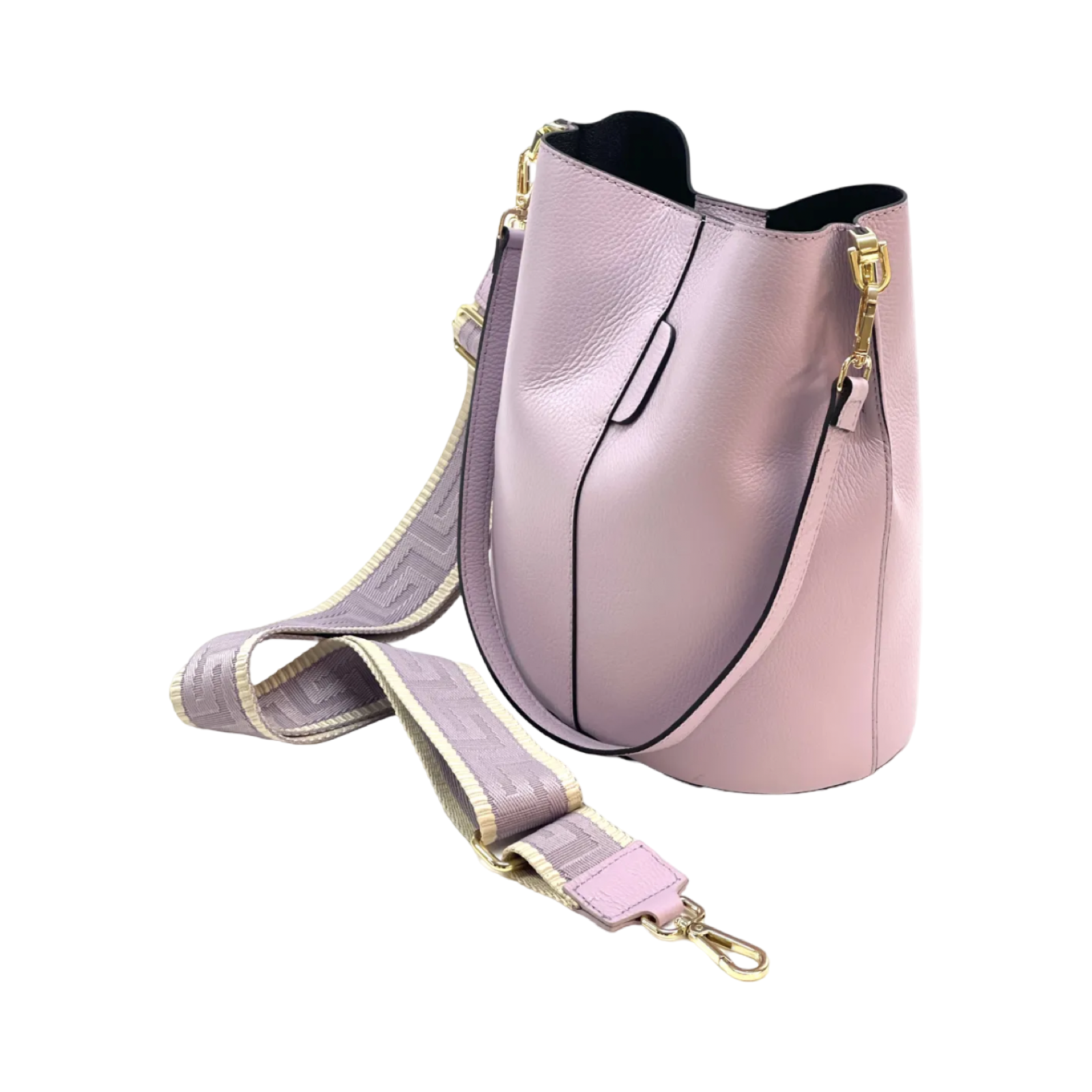 BZNA Bag Shirinia Lilla Leder Italy Damen Handtasche Schultertasche Tasche - B Z N A