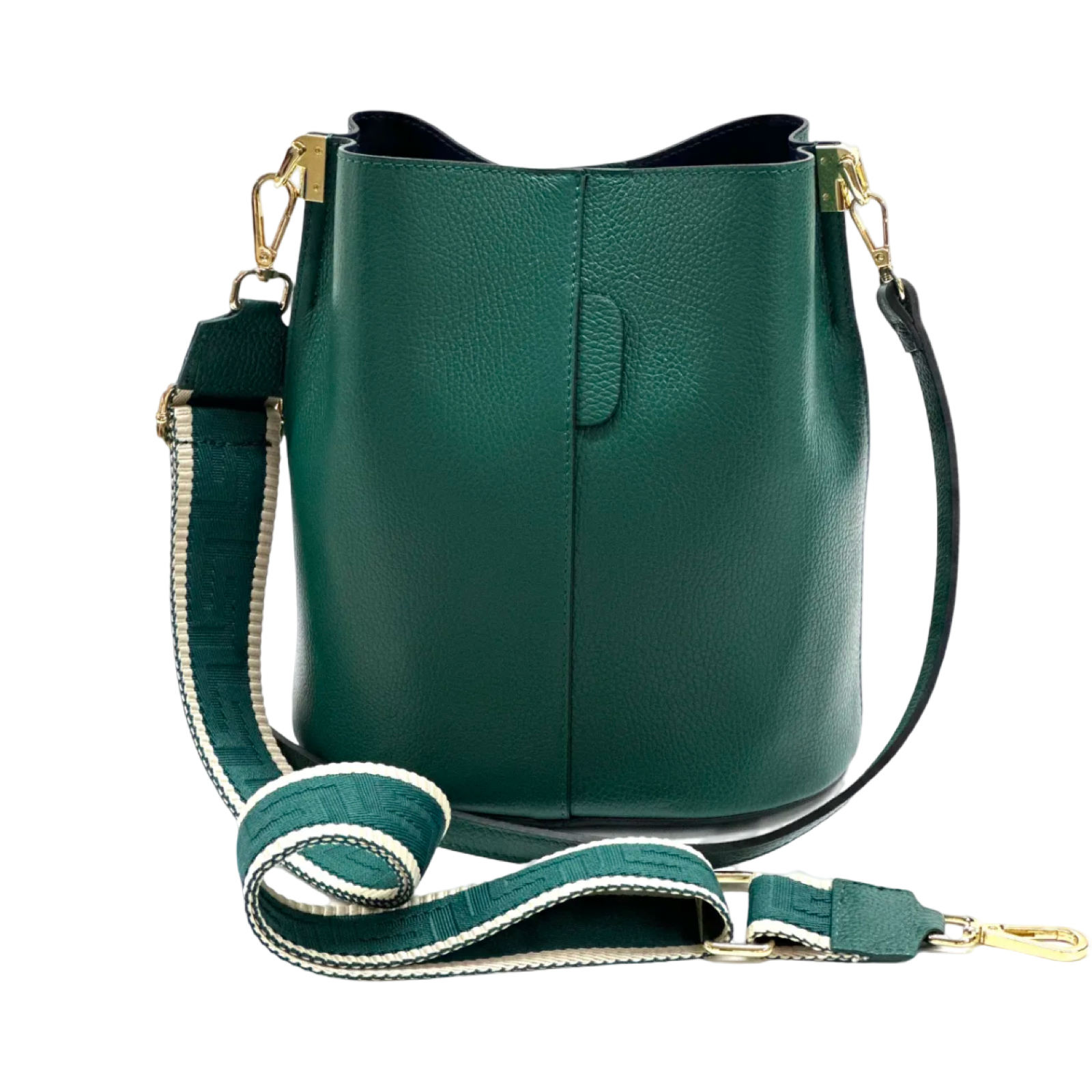 BZNA Bag Shirinia Verde Forest Leder Italy Damen Handtasche Schultertasche Tasche - B Z N A