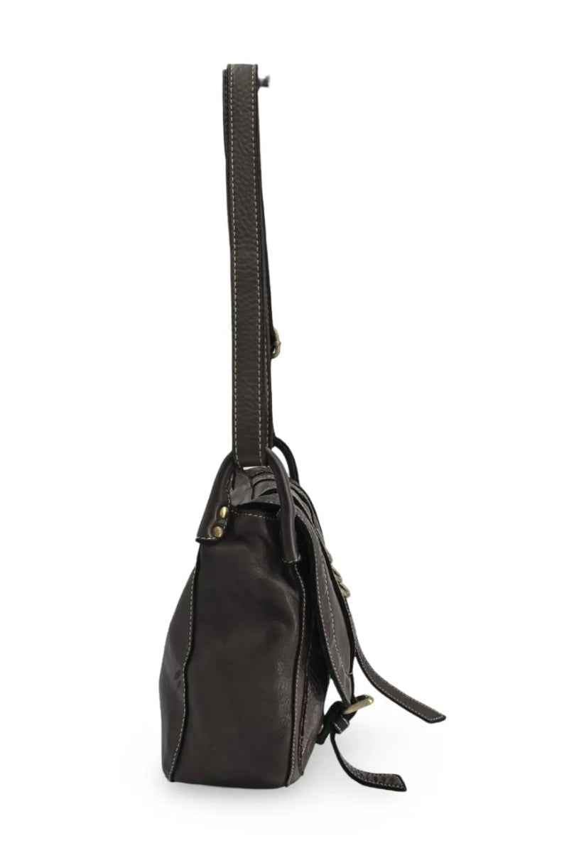 BZNA Bag Pauline Salvia Mint italy Designer Leder Schulter Ledertasche Umhänge Tasche