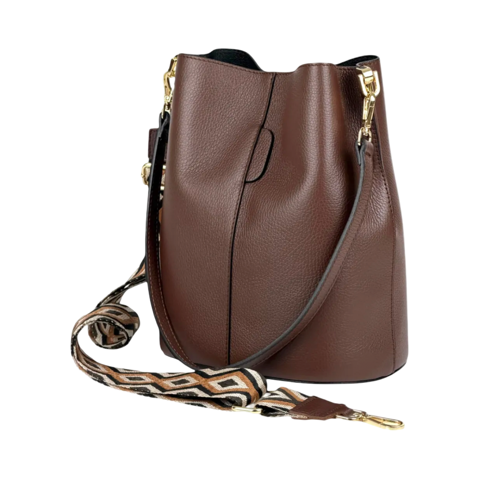 BZNA Bag Shirinia Braun Leder Italy Damen Handtasche Schultertasche Tasche - B Z N A