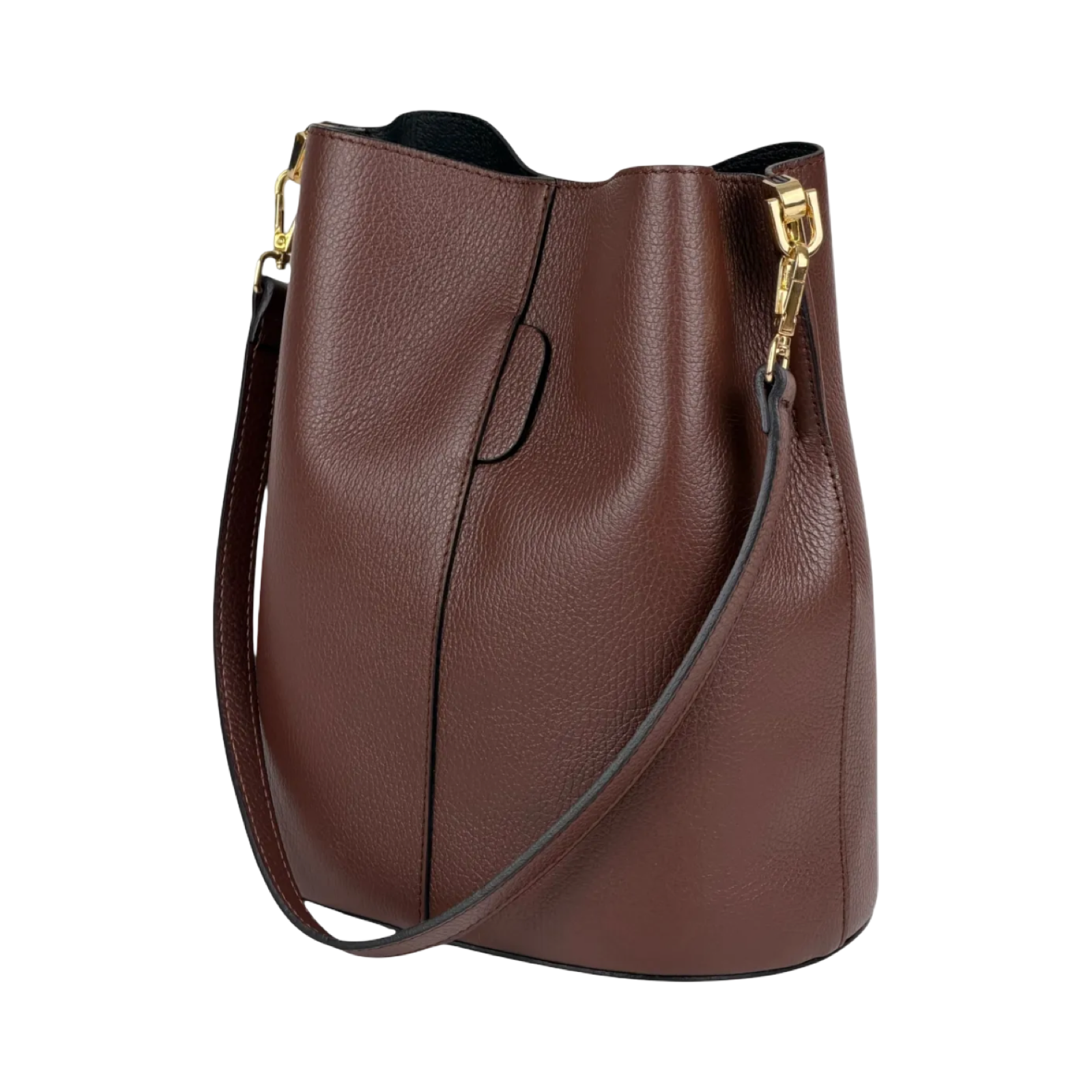 BZNA Bag Shirinia Braun Leder Italy Damen Handtasche Schultertasche Tasche - B Z N A