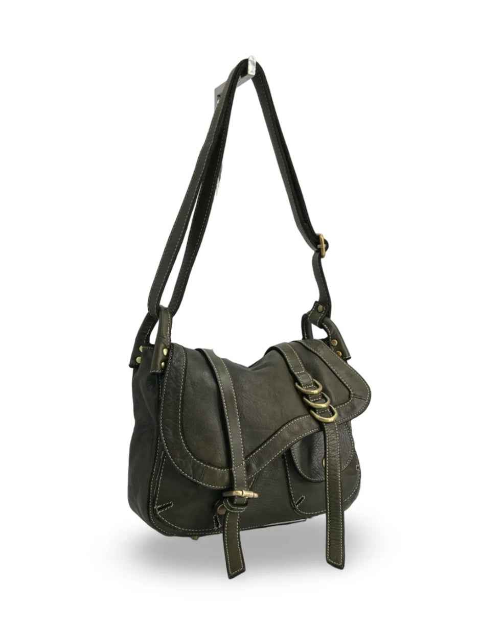 BZNA Bag Pauline Grün taly Designer Leder Schulter Ledertasche Umhänge Tasche