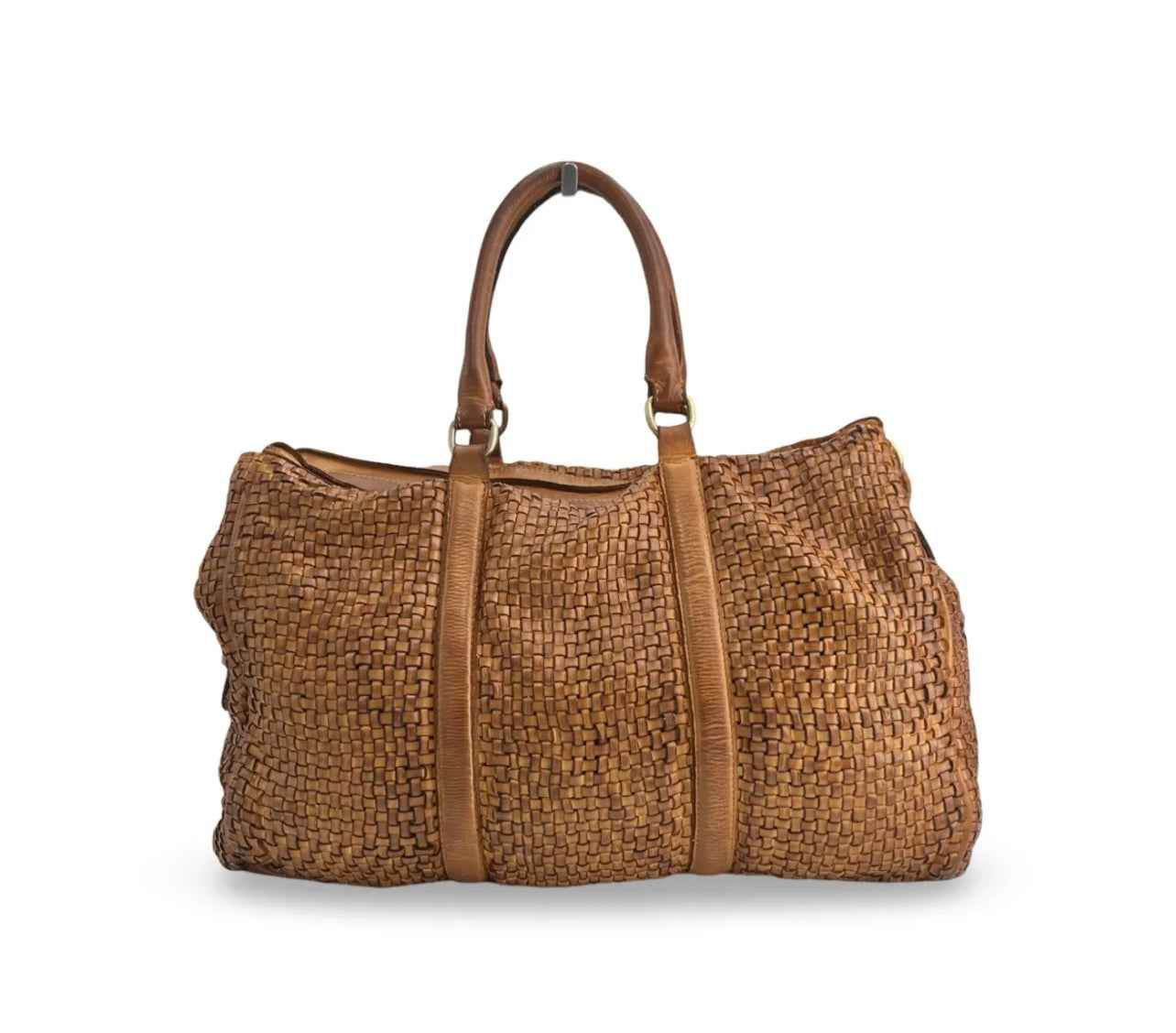 BZNA Bag Pepper Cognac Italy Designer Weekender Reise Tasche Handtasche Schultertasche Leder Shopper