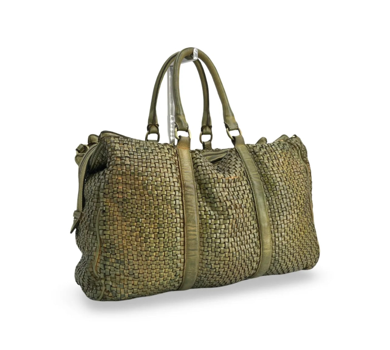 BZNA Bag Pepper Grün Italy Designer Weekender Reise Tasche Handtasche Schultertasche Leder Shopper