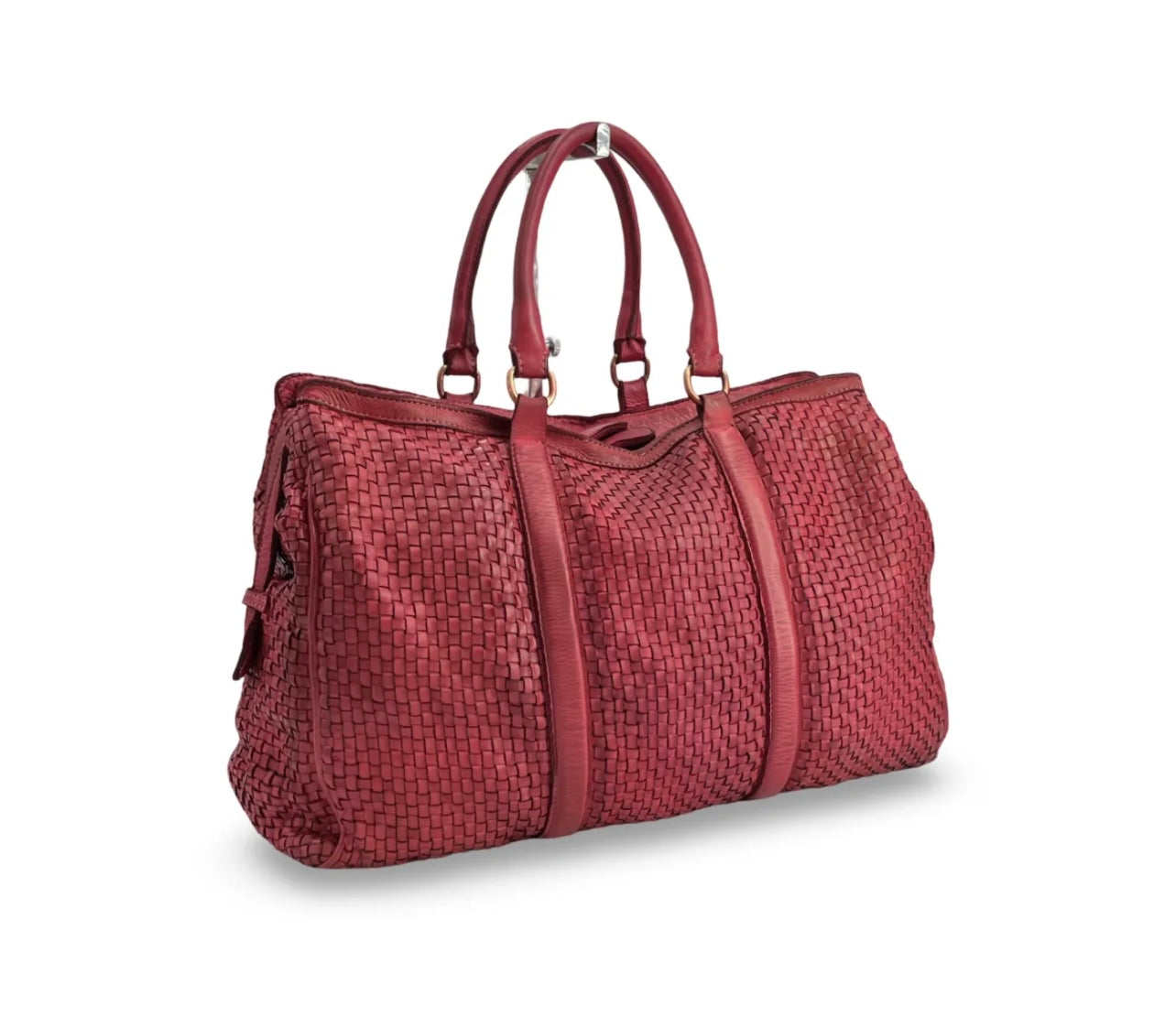 BZNA Bag Pepper Vino Wine Rot Italy Designer Weekender Reise Tasche Handtasche Schultertasche Leder Shopper