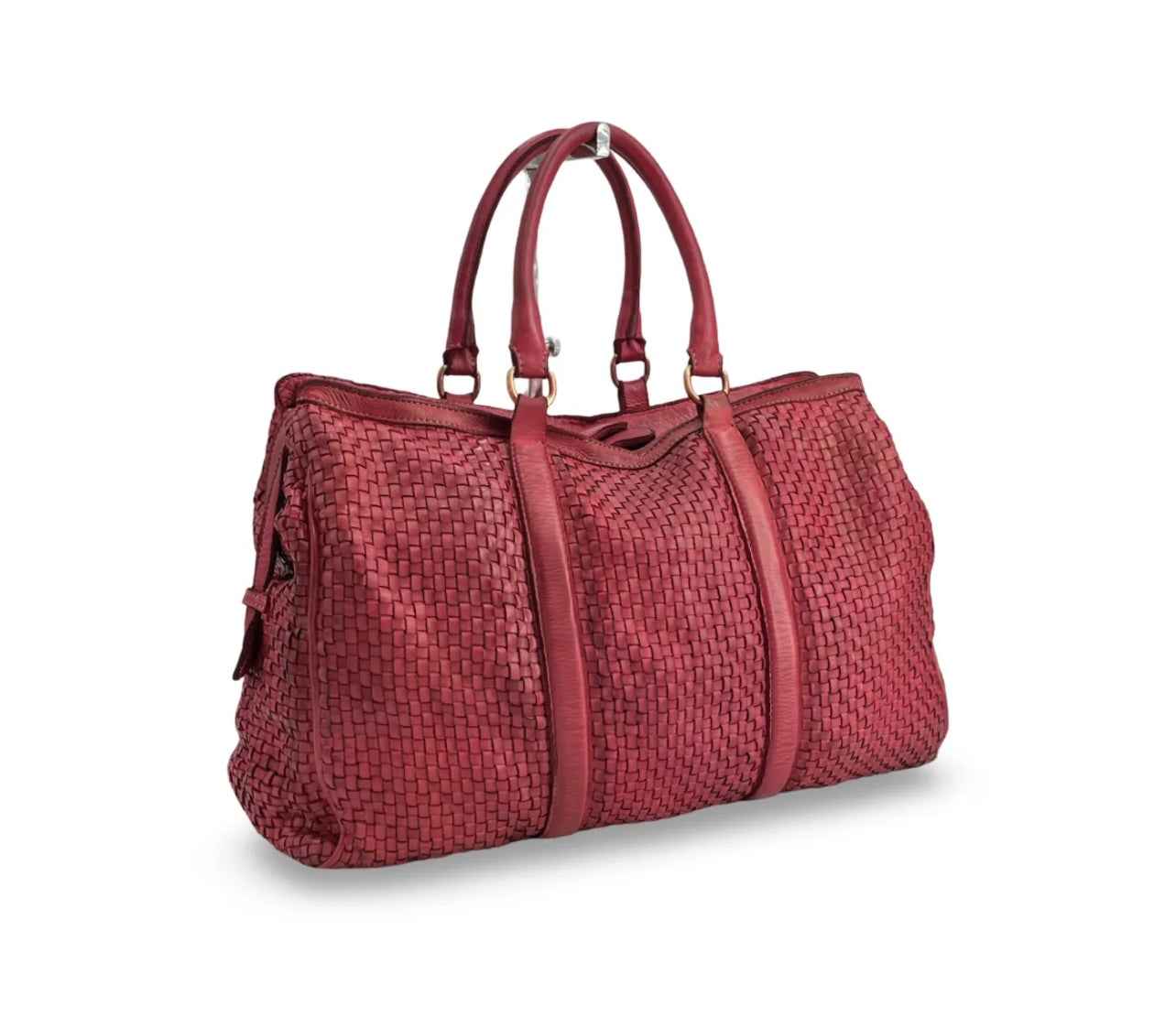 BZNA Bag Pepper Vino Wine Rot Italy Designer Weekender Reise Tasche Handtasche Schultertasche Leder Shopper