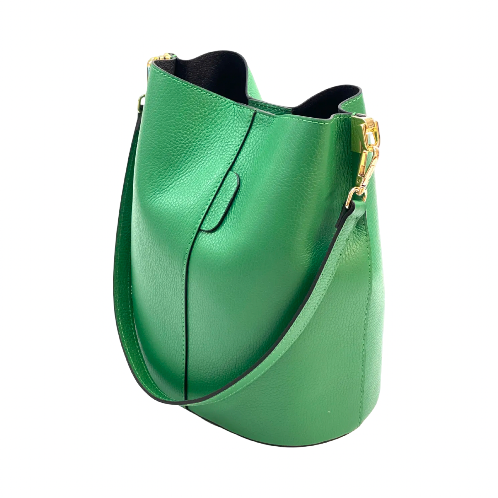 BZNA Bag Shirinia Esmerald Grün Leder Italy Damen Handtasche Schultertasche Tasche - B Z N A