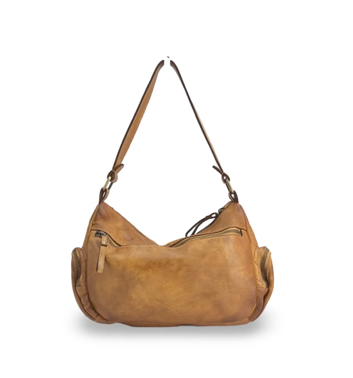 BZNA Bag Panna Grau Italy Designer Leder Schulter Ledertasche Umhängetasche