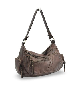 BZNA Bag Panna Braun Italy Designer Leder Schulter Ledertasche Umhängetasche