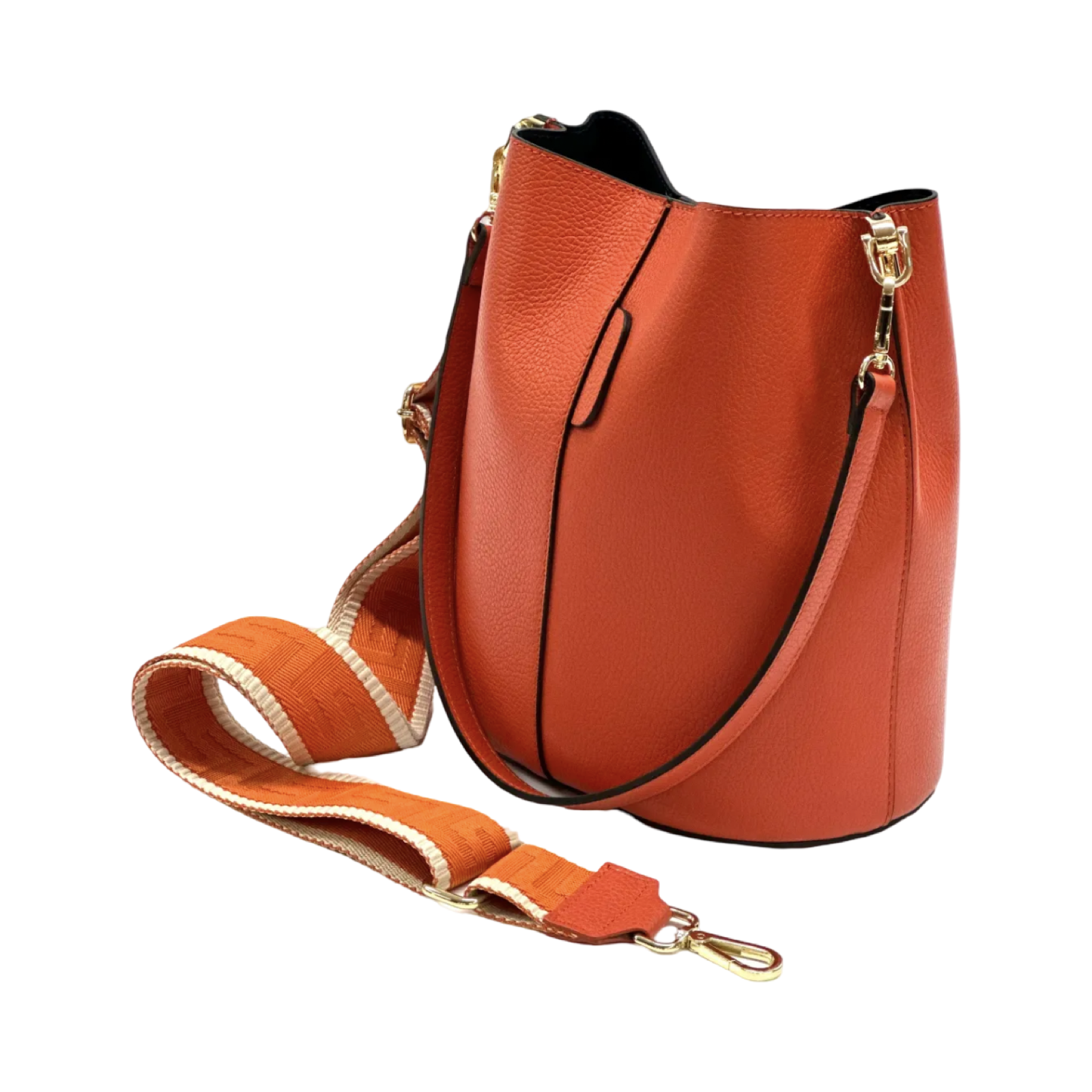BZNA Bag Shirinia Papaya Leder Italy Damen Handtasche Schultertasche Tasche - B Z N A