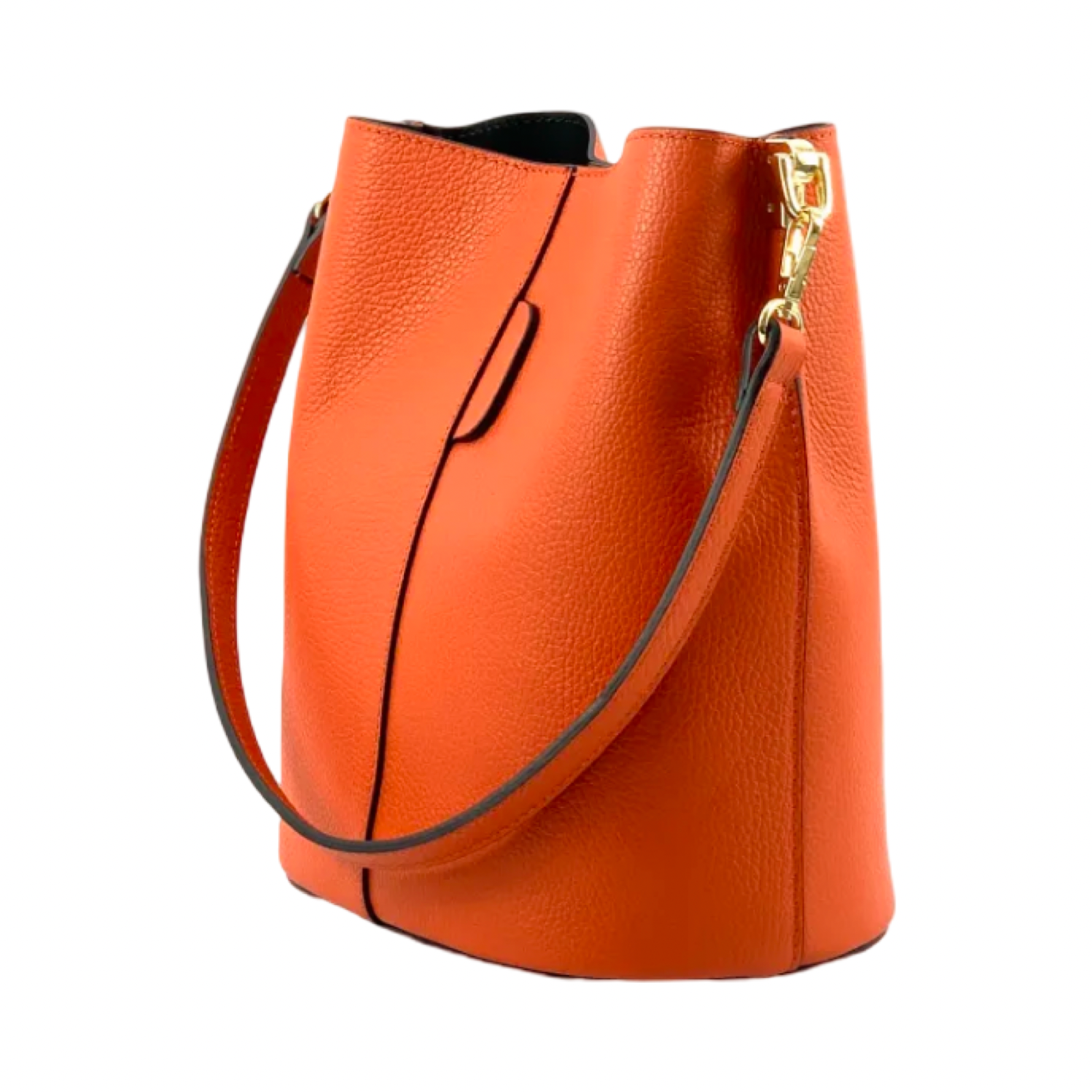BZNA Bag Shirinia Papaya Leder Italy Damen Handtasche Schultertasche Tasche - B Z N A