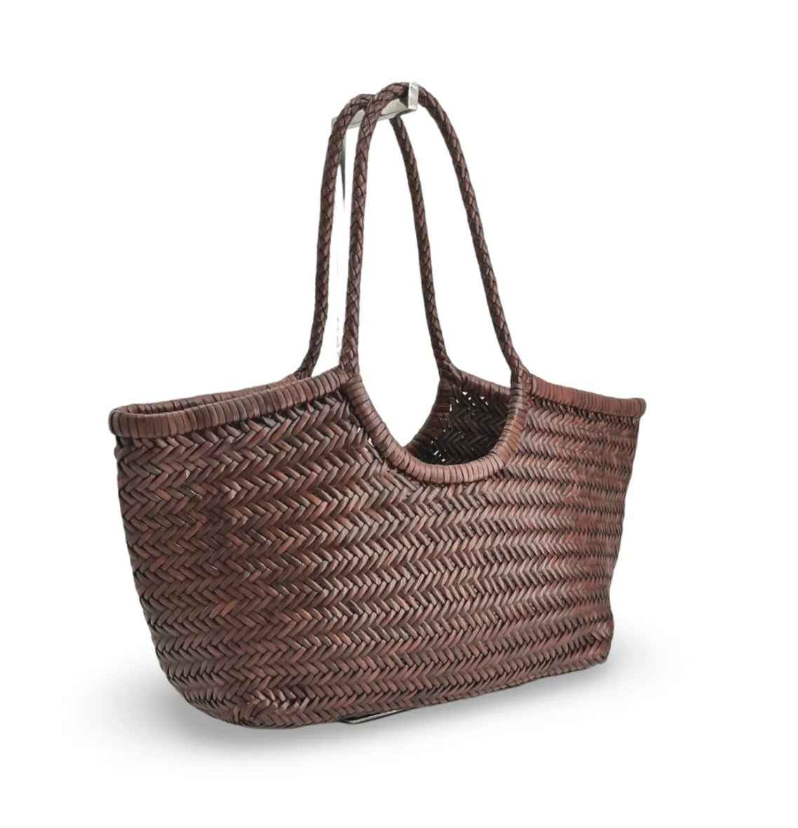 BZNA Bag Marinaxa Braun Italy Damen Handtasche Schultertasche Tasche Leder