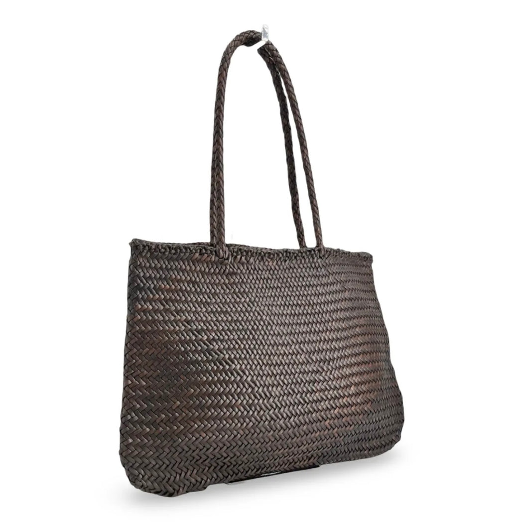 BZNA Bag Viva Braun Italy Damen Handtasche Schultertasche Tasche Leder - B Z N A