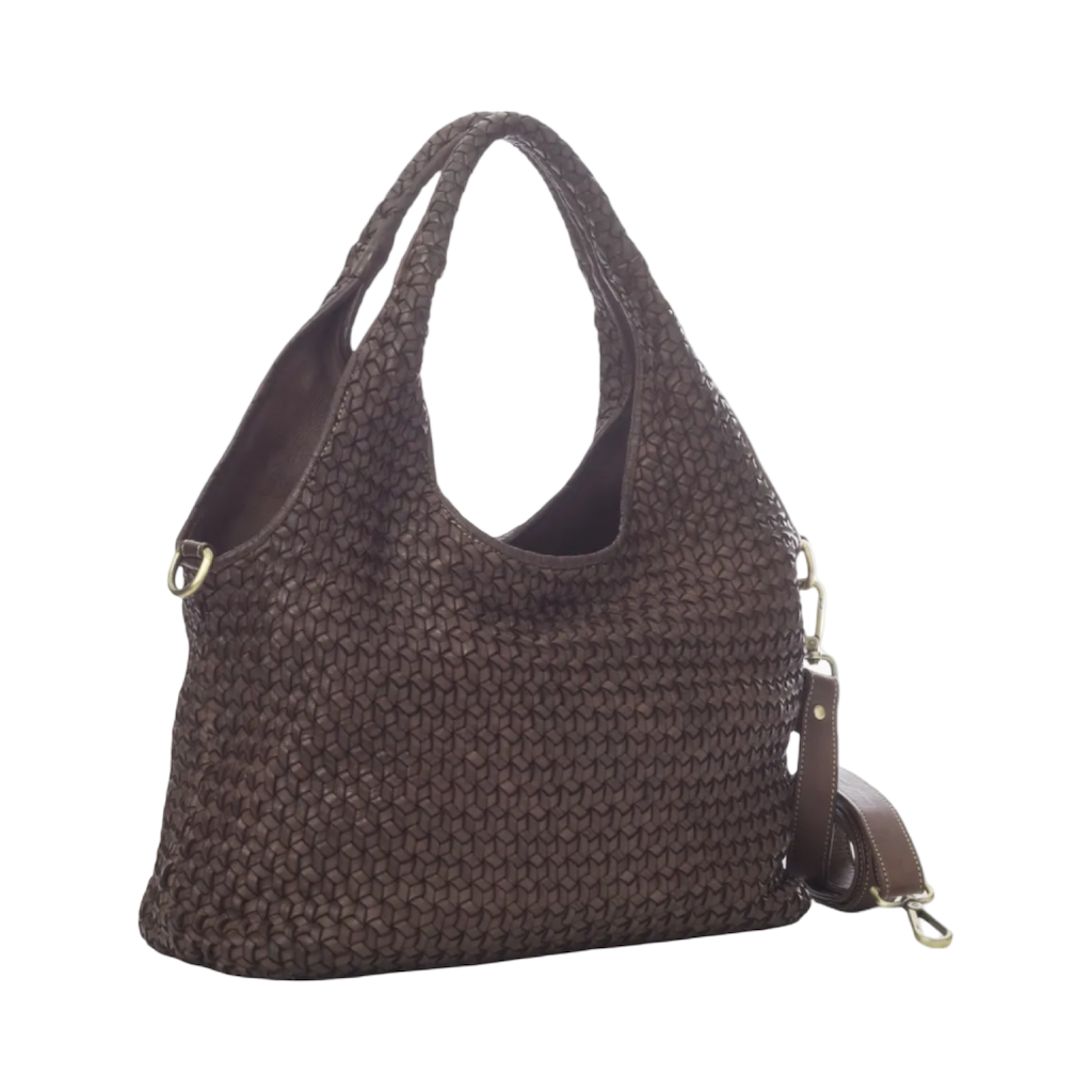 BZNA Bag Emilia Braun Italy Designer Damen Handtasche Schultertasche Tasche Leder Shopper Neu