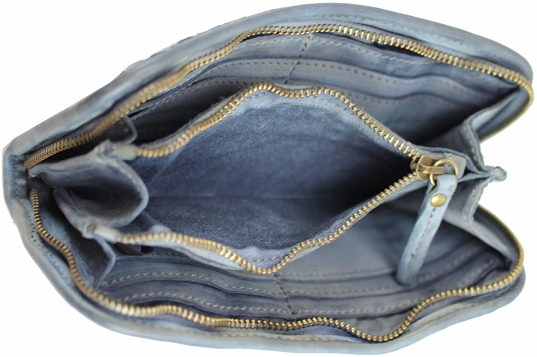 BZNA Berlin Mira Beige Wallet  Leather Leder Portemonnaie Geldbörse Clutch
