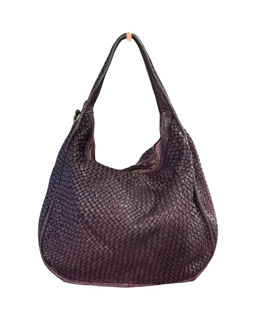 BZNA Bag Sanna Bordeaux Italy Designer Damen Handtasche Schultertasche Tasche