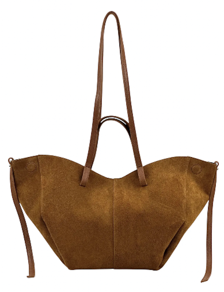BZNA Bag Fonda Cognac Wildleder Italy Damen Shopper Handtasche Schultertasche Tasche