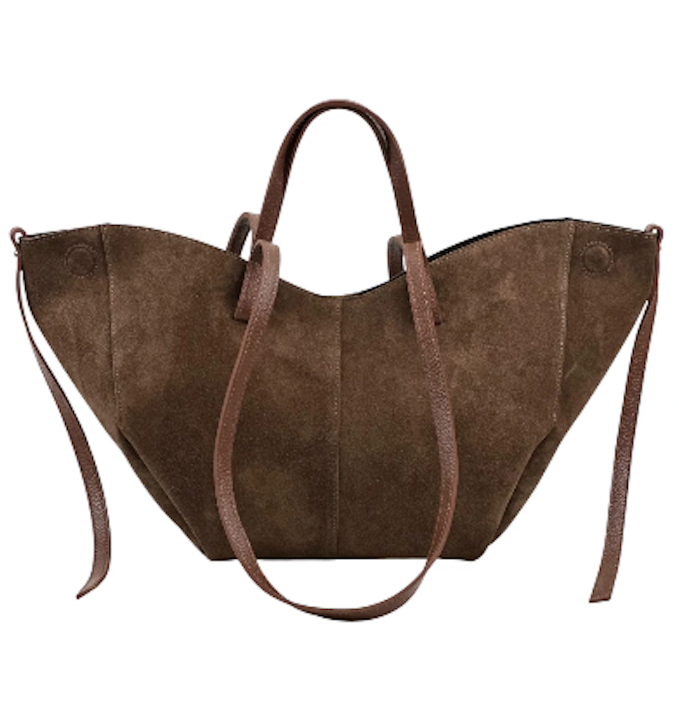 BZNA Bag Fonda Braun Wildleder Italy Damen Shopper Handtasche Schultertasche Tasche