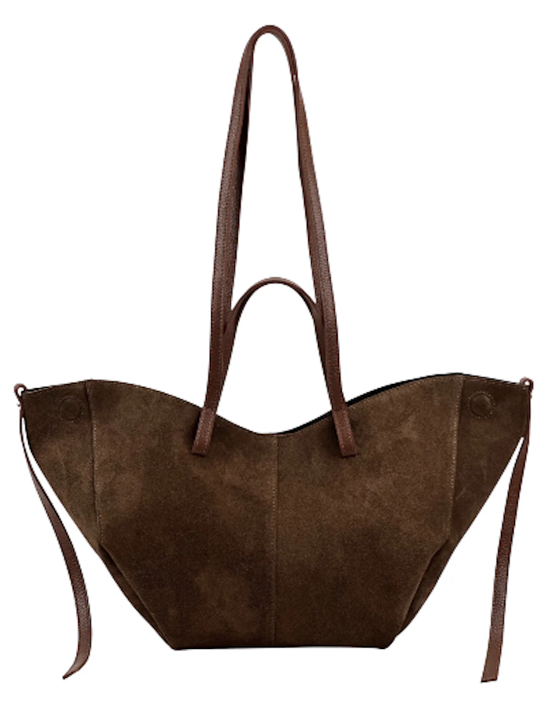 BZNA Bag Fonda Braun Wildleder Italy Damen Shopper Handtasche Schultertasche Tasche