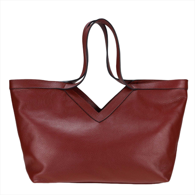 BZNA Bag Tuana Bordeaux Leder Italy Damen Handtasche Schultertasche Tasche