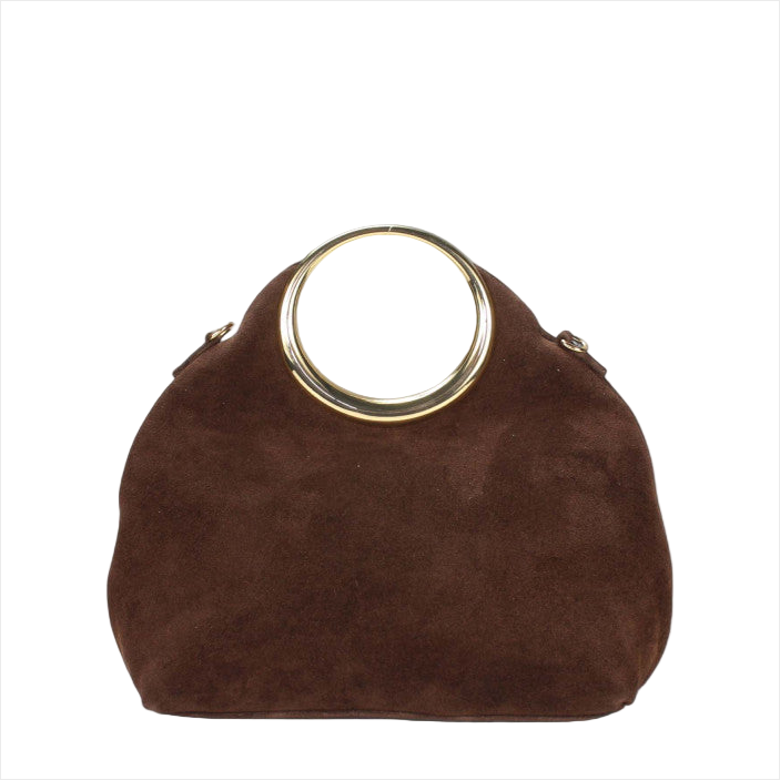 BZNA Bag Ciana Moro Wildleder Italy Damen  Handtasche Schultertasche Tasche