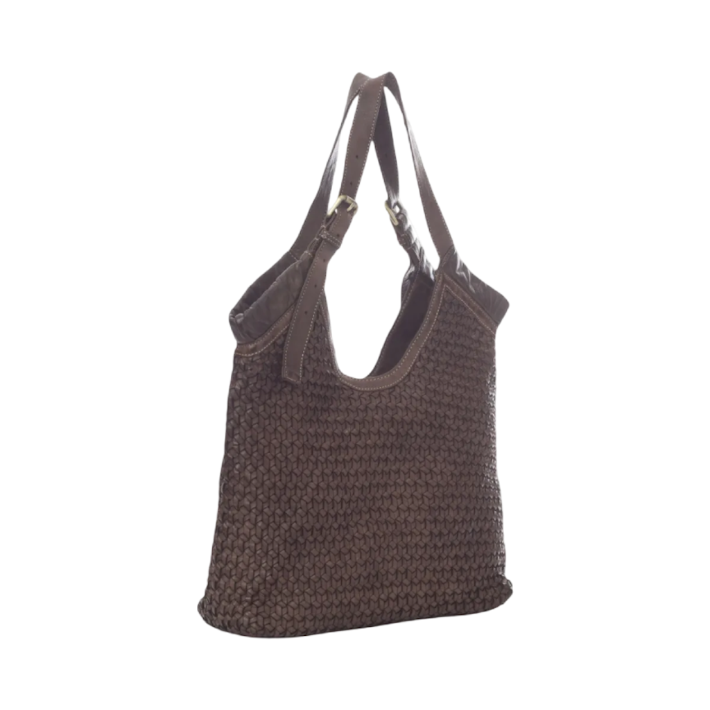 BZNA Bag Bella Braun Italy Designer Handtasche Schultertasche Tasche Leder Neu