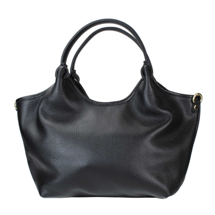 BZNA Bag Mette Schwarz Leder Italy Damen Shopper Handtasche Schultertasche Tasche - B Z N A