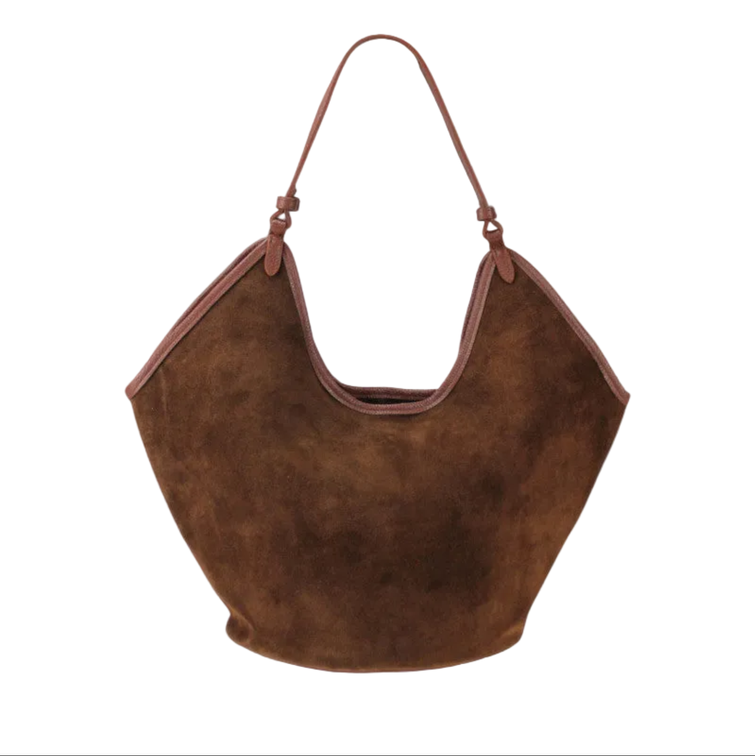 BZNA Bag Tanjia Marrone Wildleder Italy Damen Handtasche Schultertasche Tasche BZNA6033 - B Z N A