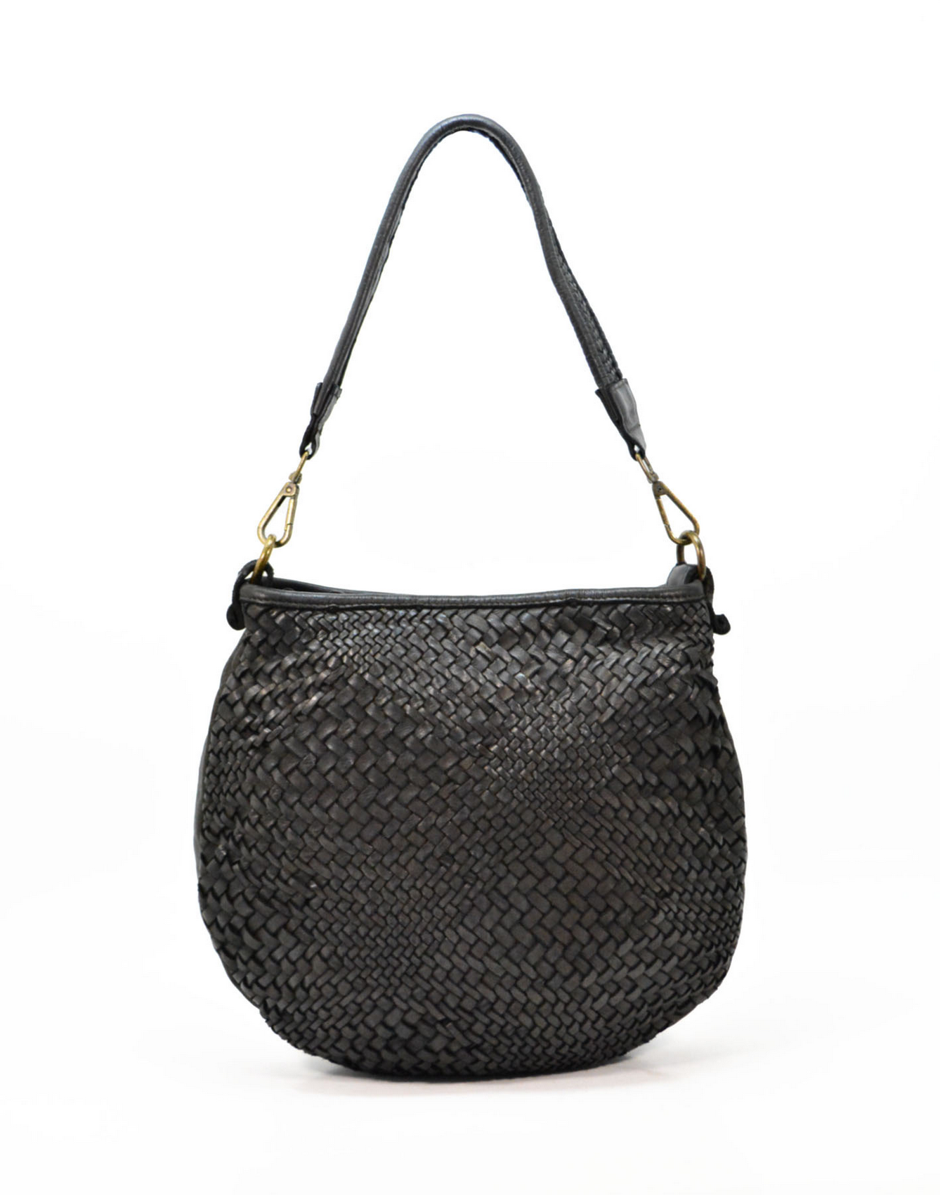 BZNA Bag Alesa Schwarz Italy Designer Beutel Umhängetasche Damen Handtasche Leder - B Z N A