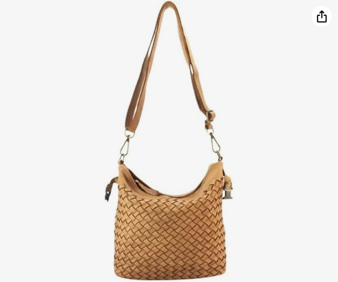 BZNA Bag Babsi klein Cognac Designer Beutel Handtasche Schultertasche