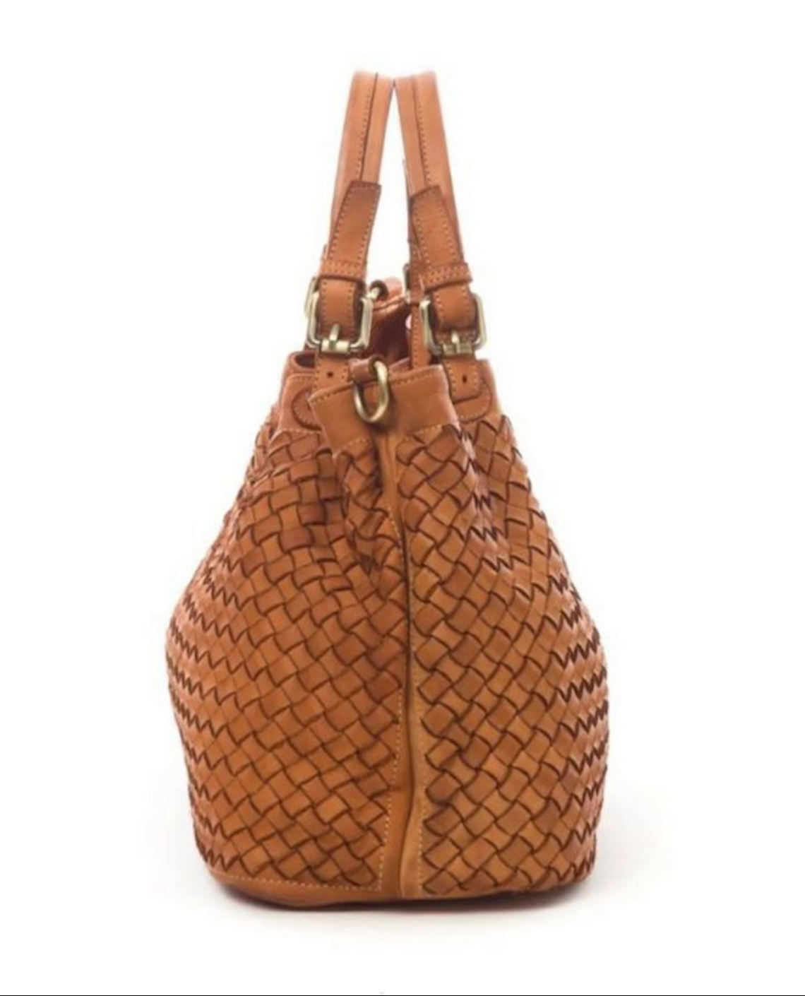 BZNA Rene Bag  Taupe Italy Designer geflochten Damen Handtasche Schultertasche Tasche Shopper Neu - B Z N A