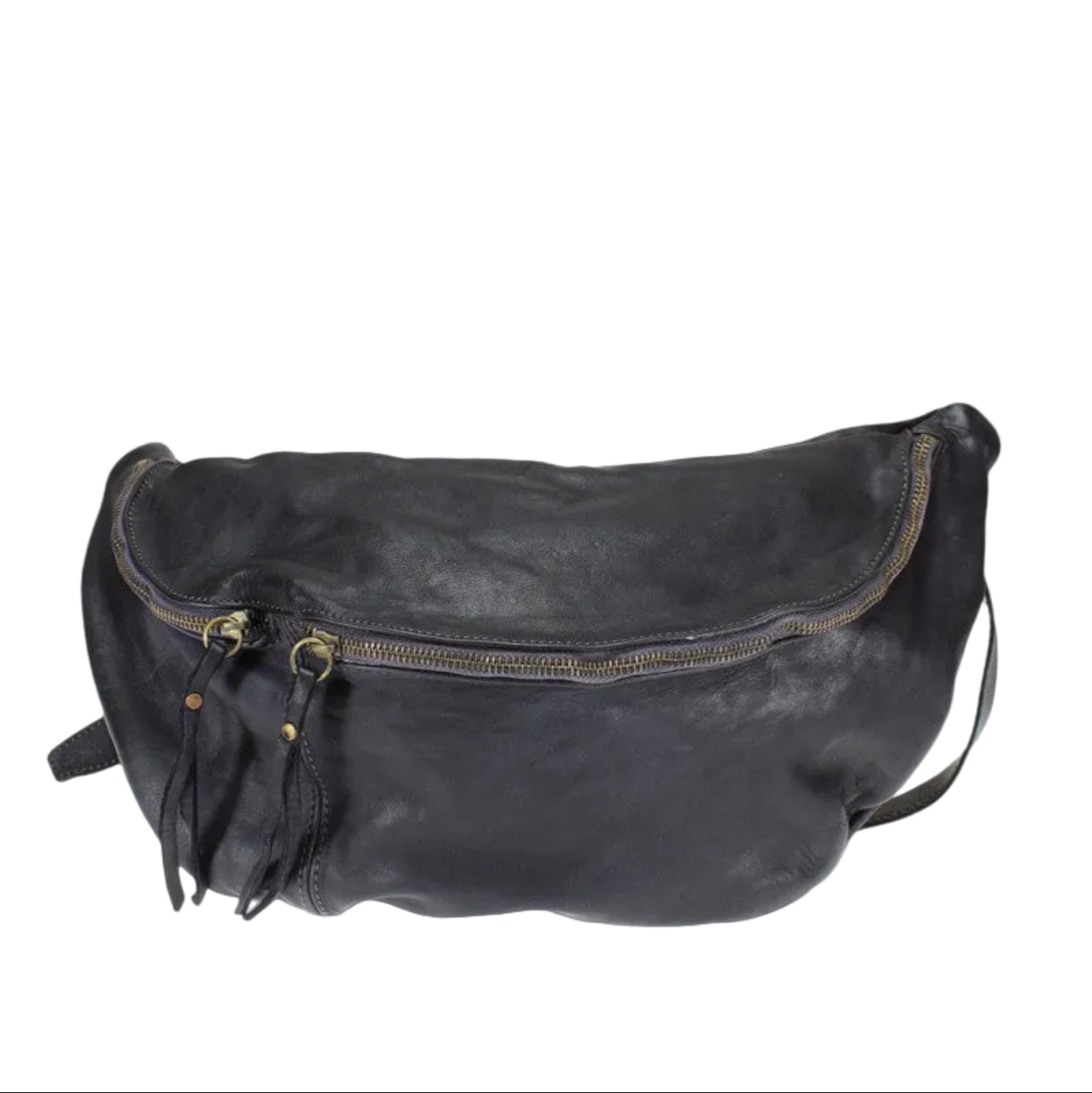 BZNA Bag Luigi Schwarz Italy Designer Gürteltasche Bauchtasche Fanny Bag Umhängetasche Schultertasche Tasche Leder Shopper Neu - B Z N A