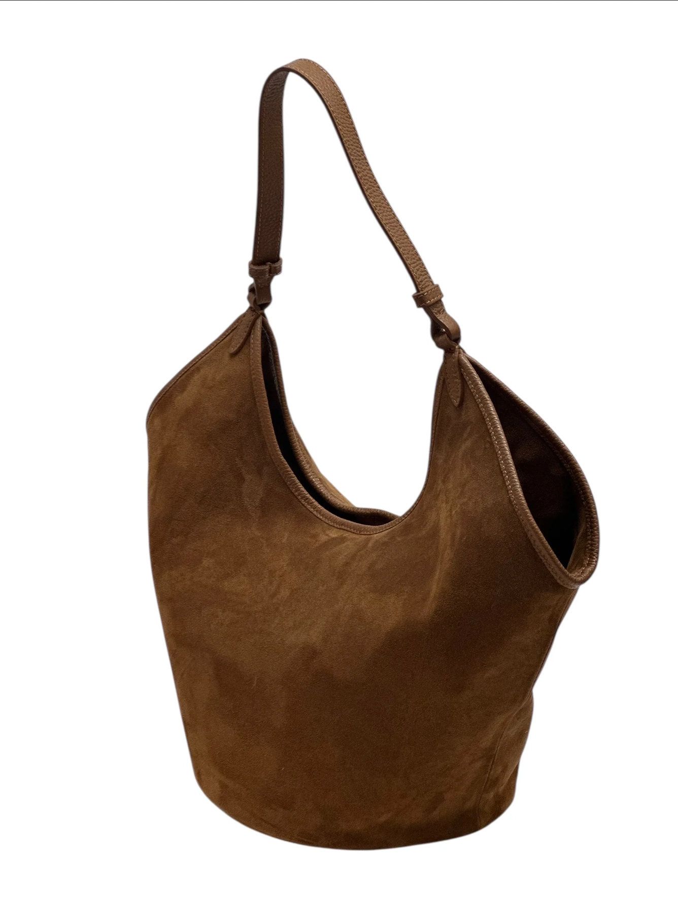 BZNA Bag Tanjia Cognac Wildleder Italy Damen Handtasche Schultertasche Tasche BZNA6033 - B Z N A