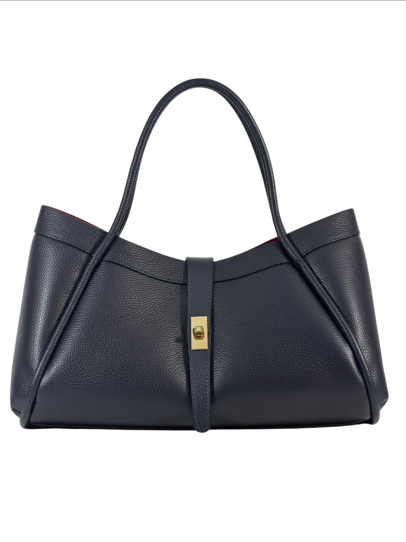 BZNA Bag Funny Blau Leder Italy Damen Handtasche Schultertasche Tasche - B Z N A
