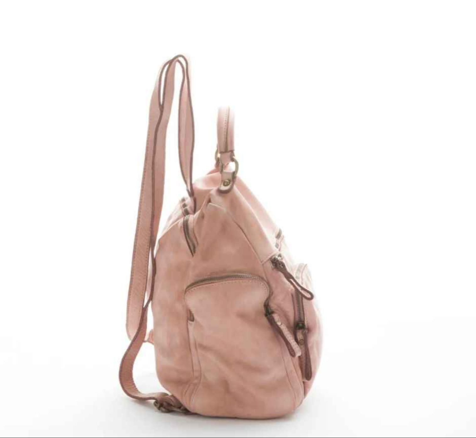 BZNA Bag Stella Grün Backpacker Designer Rucksack Damenhandtasche Schultertasche Leder Nappa sheep ItalyNeu - B Z N A