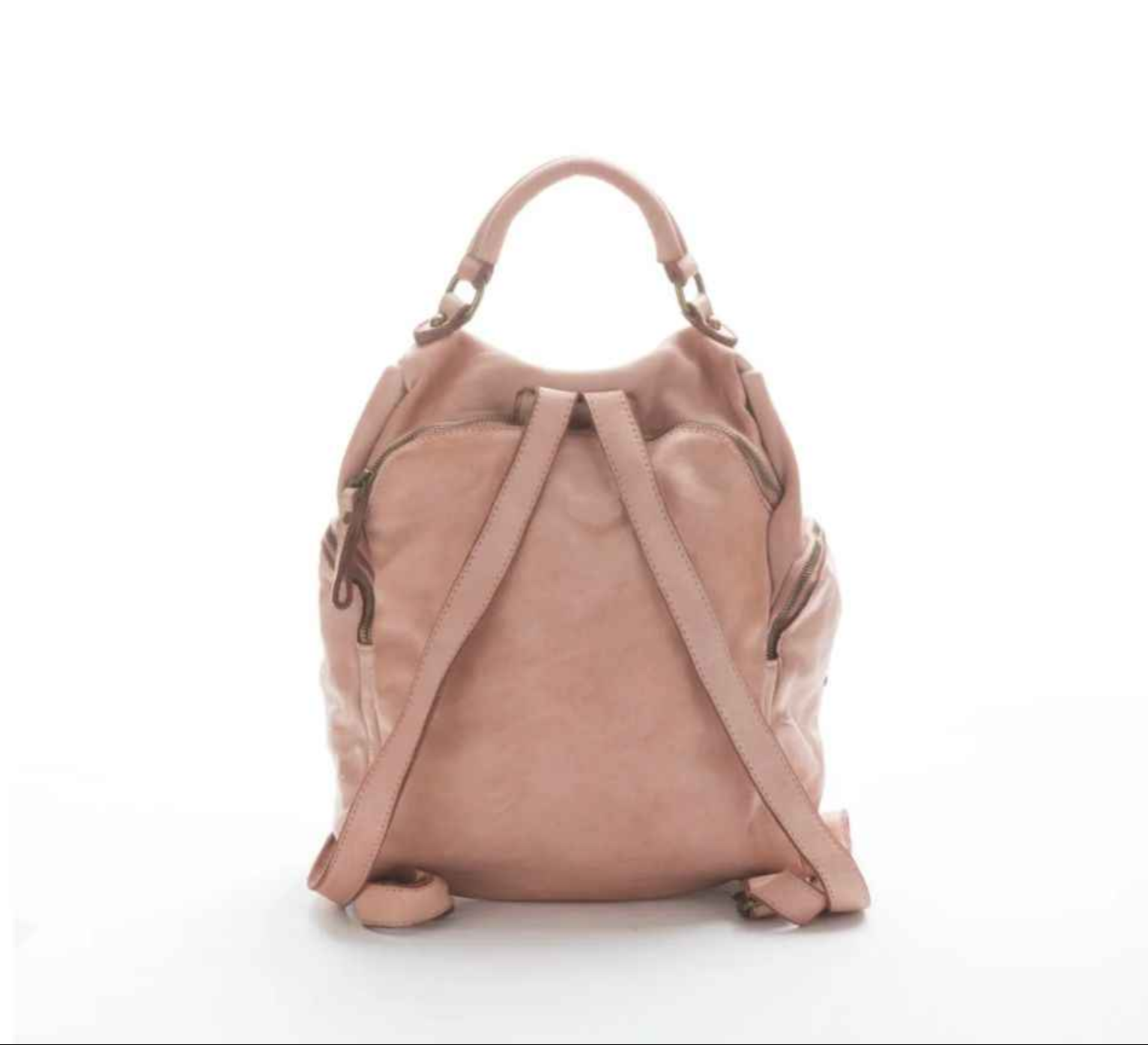 BZNA Bag Stella Grün Backpacker Designer Rucksack Damenhandtasche Schultertasche Leder Nappa sheep ItalyNeu - B Z N A