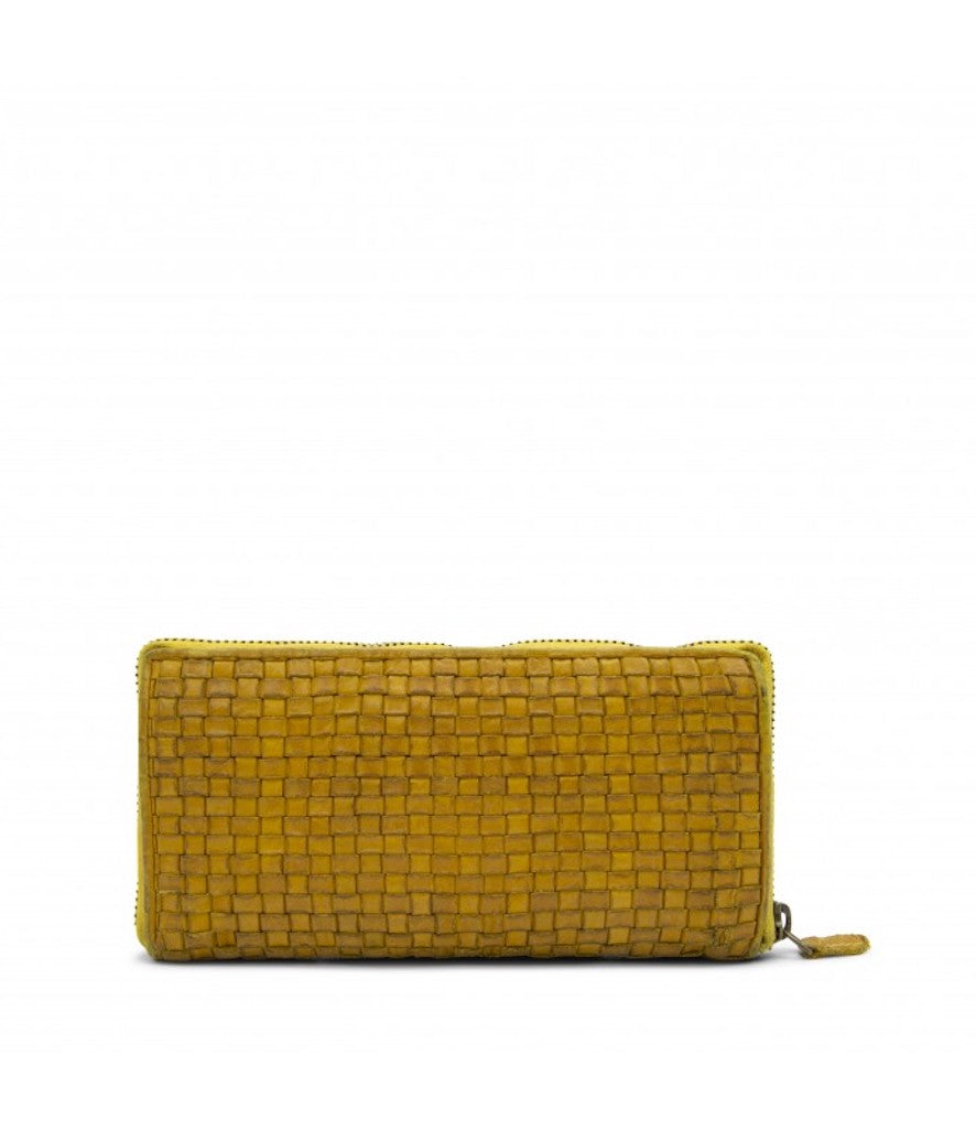 BZNA Berlin Daisy Gelb Wallet Leather Leder Portemonnaie Geldbörse Clutch - B Z N A