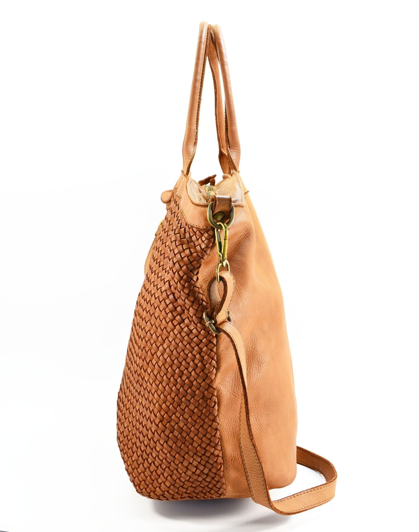 BZNA Bag Roma rot Italy langer abnehmbarer Schultergurt Designer Damen Handtasche Schultertasche Tasche Leder Shopper Neu