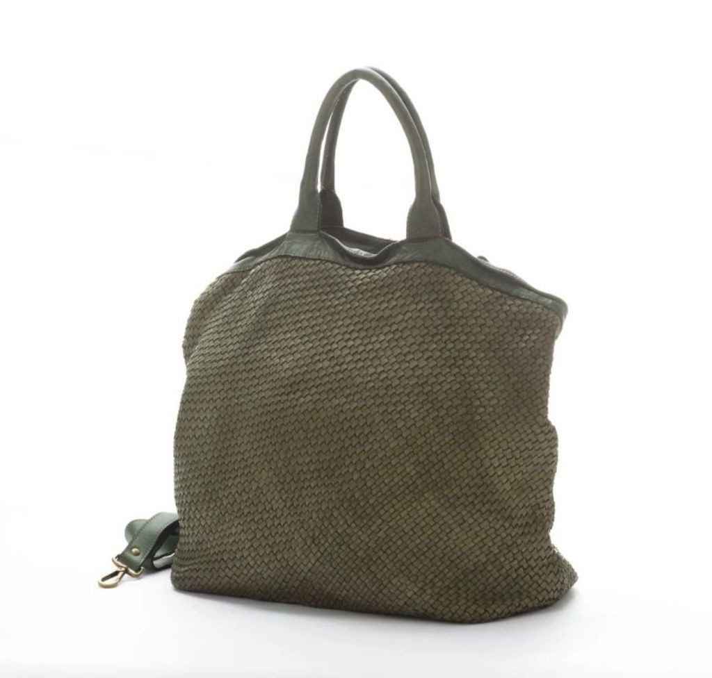 BZNA Bag Naomi Grün Italy Designer Damen Handtasche Ledertasche Tasche Shopper