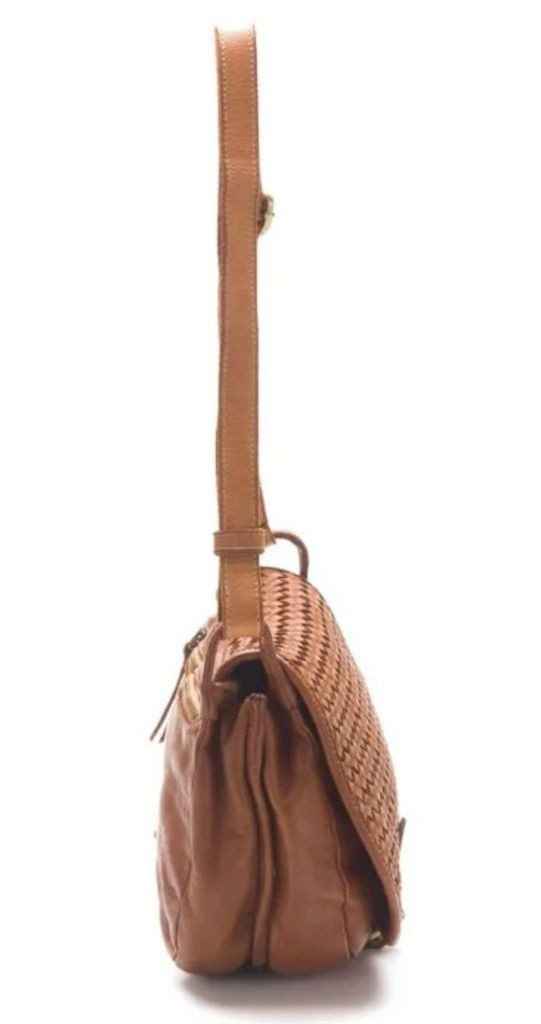 BZNA Schultertasche Tanita Petrol Italy Designer Handtasche Ledertasche Umhängetasche