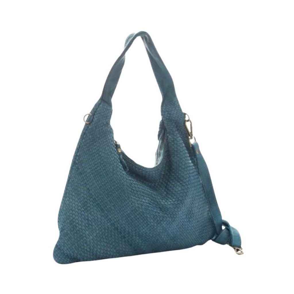BZNA Bag Mattia Petrol Italy Designer Damen Handtasche Schultertasche Tasche Leder Shopper Neu