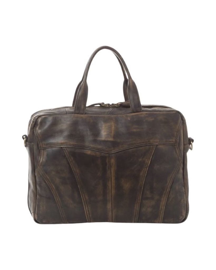 BZNA Bag Lio Braun Business Aktentasche Designer Ledertasche Schultertasche Unisex
