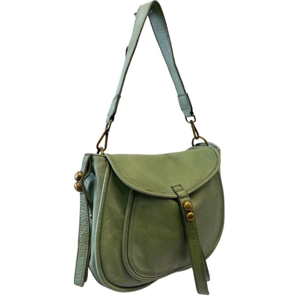 BZNA Bag Kiara Mint Grün italy Designer Leder Schulter Ledertasche Umhänge Tasche