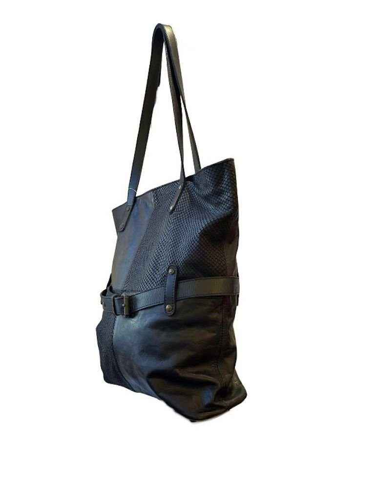 BZNA Bag Schultertasche Fena Schwarz Designer Ledertasche Handtasche Schultertasche
