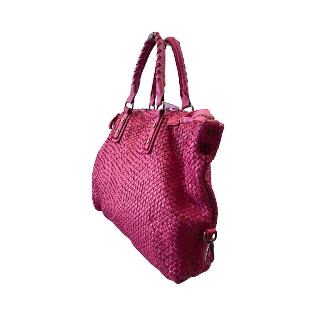 BZNA Bag Olivia Pink Shopper Tasche Schultertasche Handtasche Designer Leder