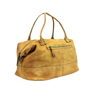 BZNA Bag Joe gelb Italy Designer Weekender Damen Reise Tasche Handtasche Schultertasche Leder Shopper Neu