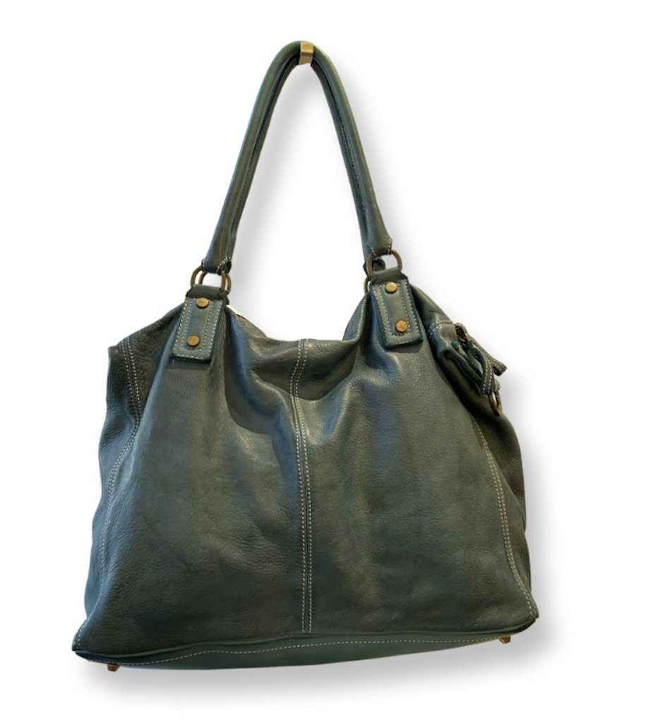 BZNA Bag Viola Gelb Italy Designer Damen Handtasche Ledertasche Schultertasche Tasche Leder Shopper Neu