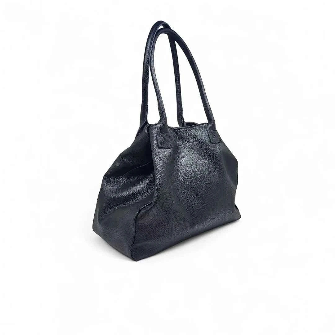 BZNA Bag Ladiva Schwarz Leder Italy Damen Shopper Handtasche Schultertasche Tasche